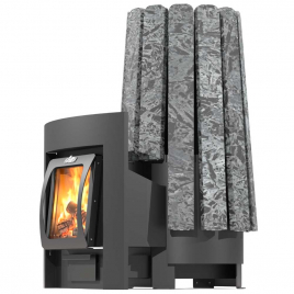 Дровяная банная печь GrillD Cometa Vega 240 Long Max Stone (Серпентинит)