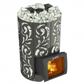 Дровяная банная печь GrillD Violet World Short Window Max