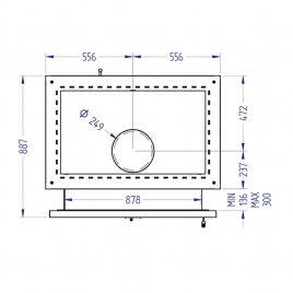 Дровяная печь для бани Klover KLV RT 100 RV