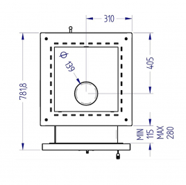 Дровяная печь для бани Klover KLV RT 35 RV