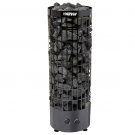Электрическая печь Harvia Cilindro PC70 Black Steel, встроенный пульт в комплекте