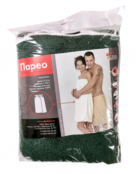 Парео для бани бутылочный