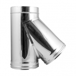 Тройник дымохода Феникс 45&deg;, ⌀150, AISI 304, 0,8 мм, утеплитель 50 мм